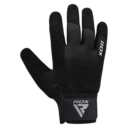 RDX W1F Full Finger Gym Workout Gloves Black