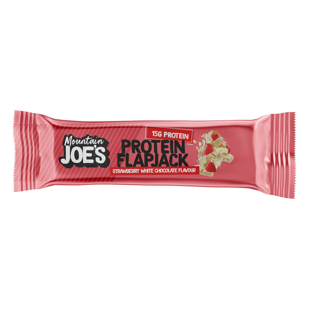 Mountain Joe's Protein Flapjack 16x60g - Strawberry White Chocolate