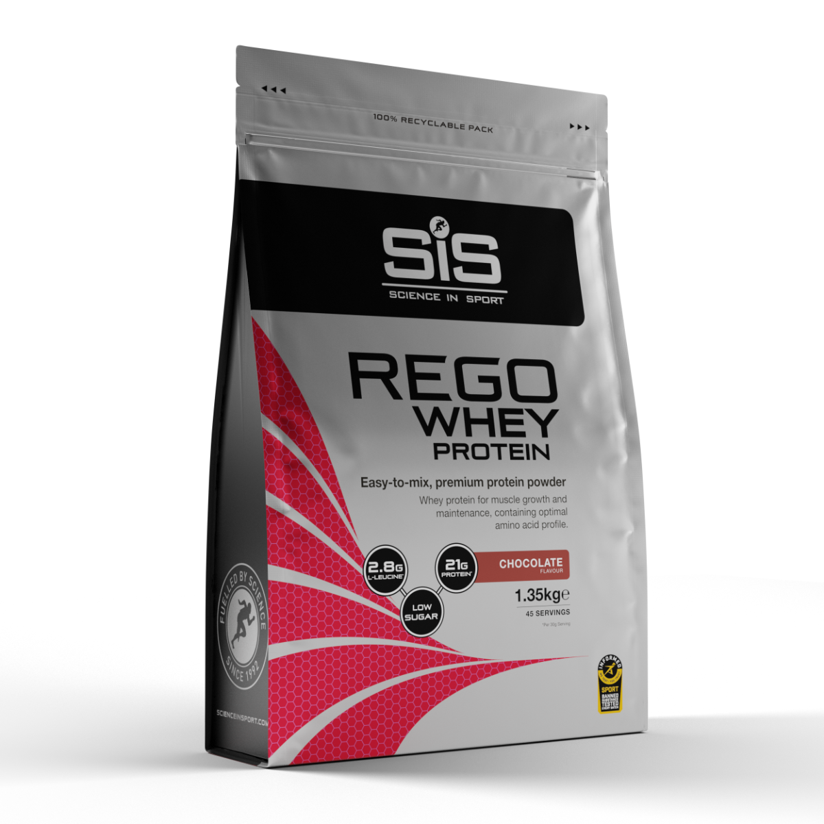 SIS (Science In Sport) Powder Rego Whey 1.35kg Chocolate packshot
