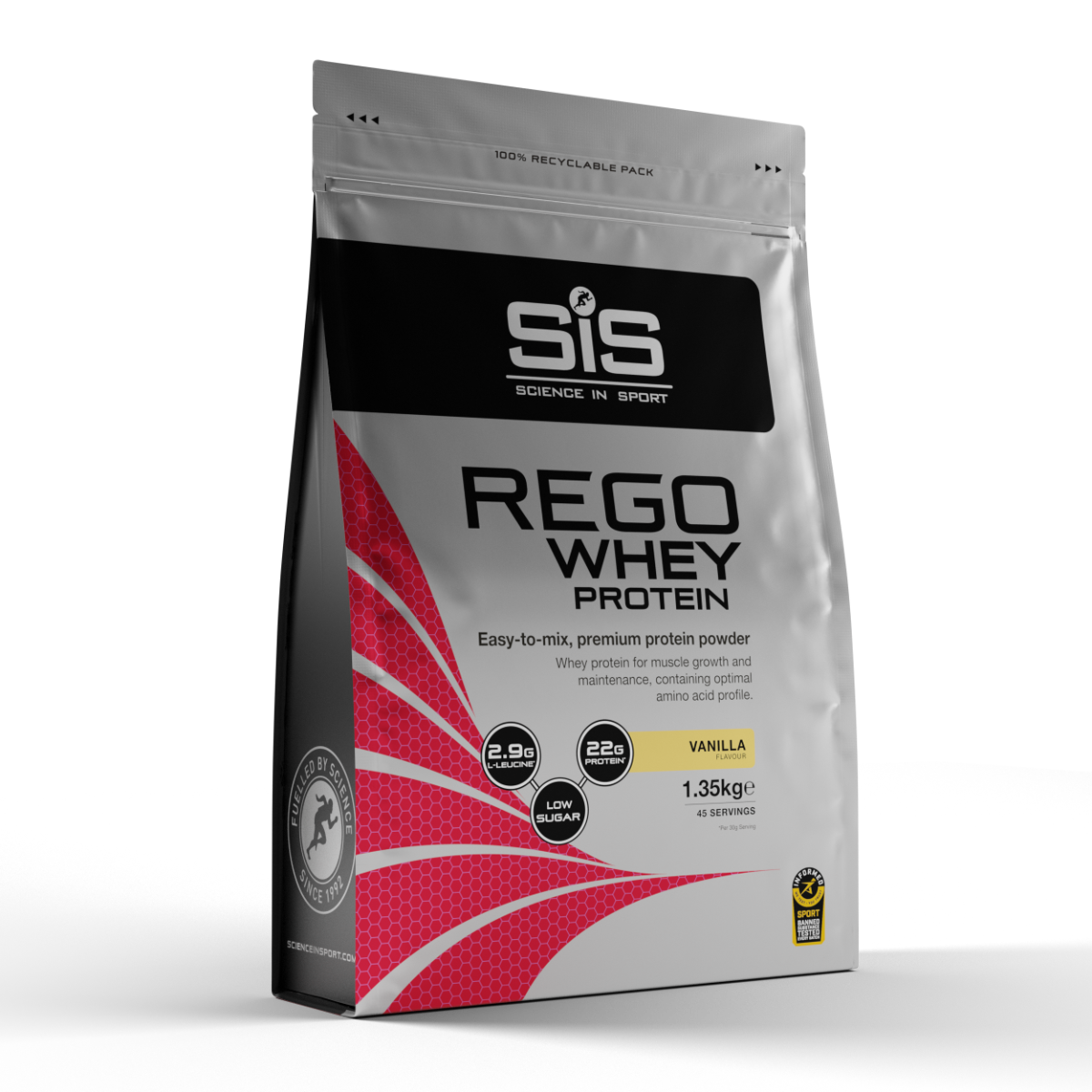SIS (Science In Sport) Powder Rego Whey 1.35kg Vanilla packshot