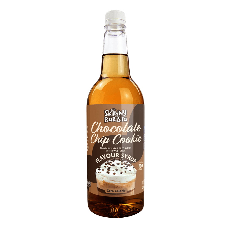 The Skinny Food Co Skinny Barista Zero Calorie Coffee Syrup 1000ml - Chocolate Chip Cookie (Limited Edition)