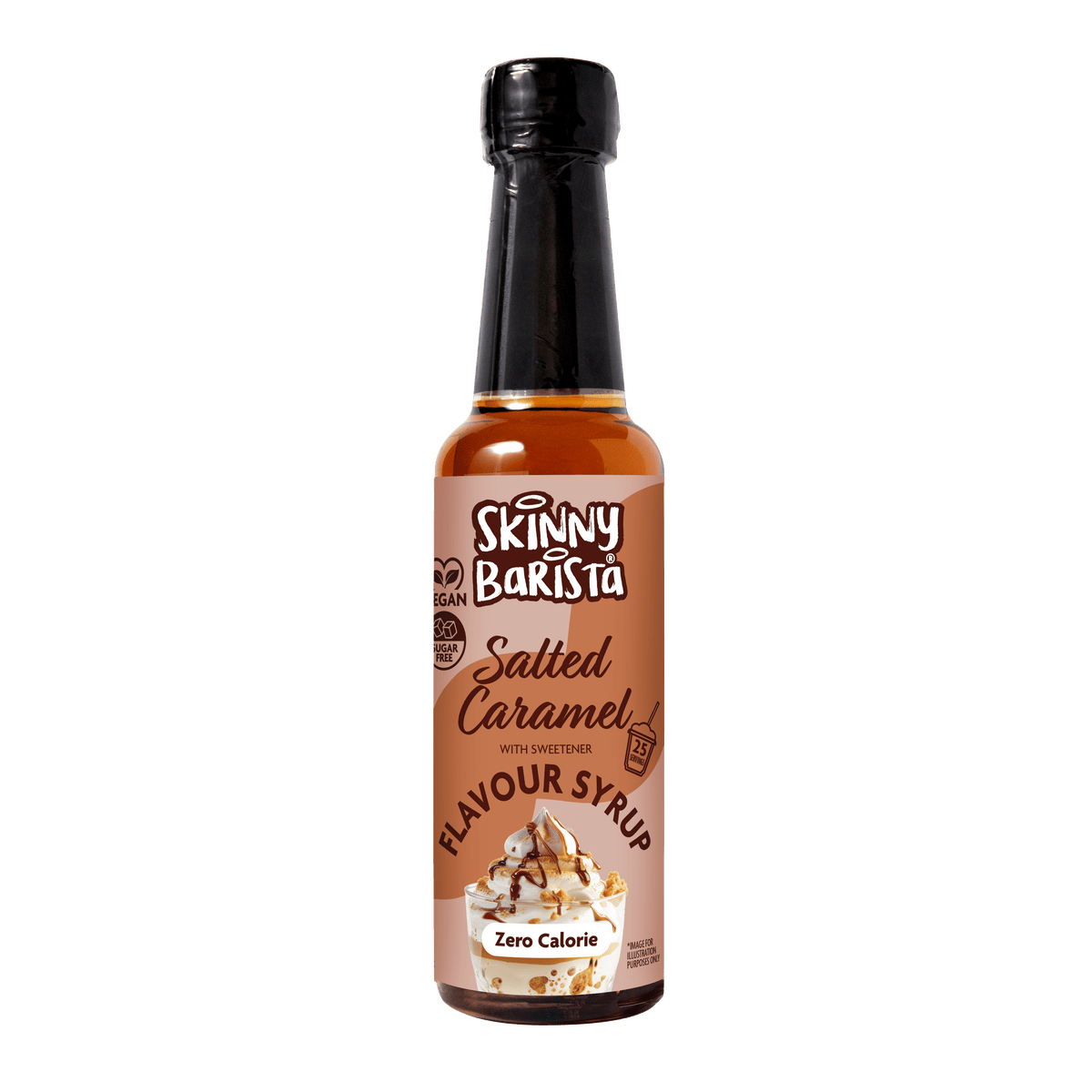 The Skinny Food Co Sugar Free Coffee Syrup 250ml Salted Caramel packshot