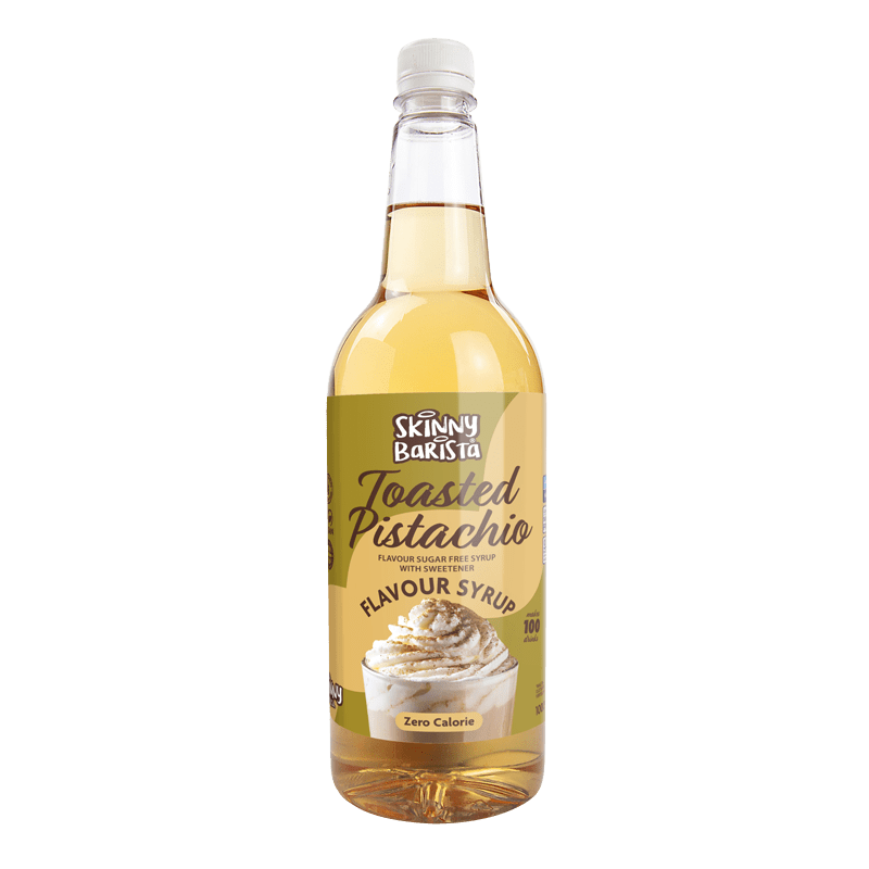 The Skinny Food Co Skinny Barista Zero Calorie Coffee Syrup 1000ml - Toasted Pistachio (Limited Edition)
