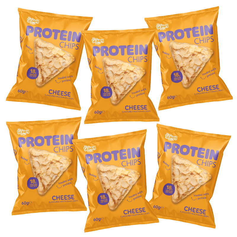 The Skinny Food Co High Protein Chips 6x60g Cheese packshot