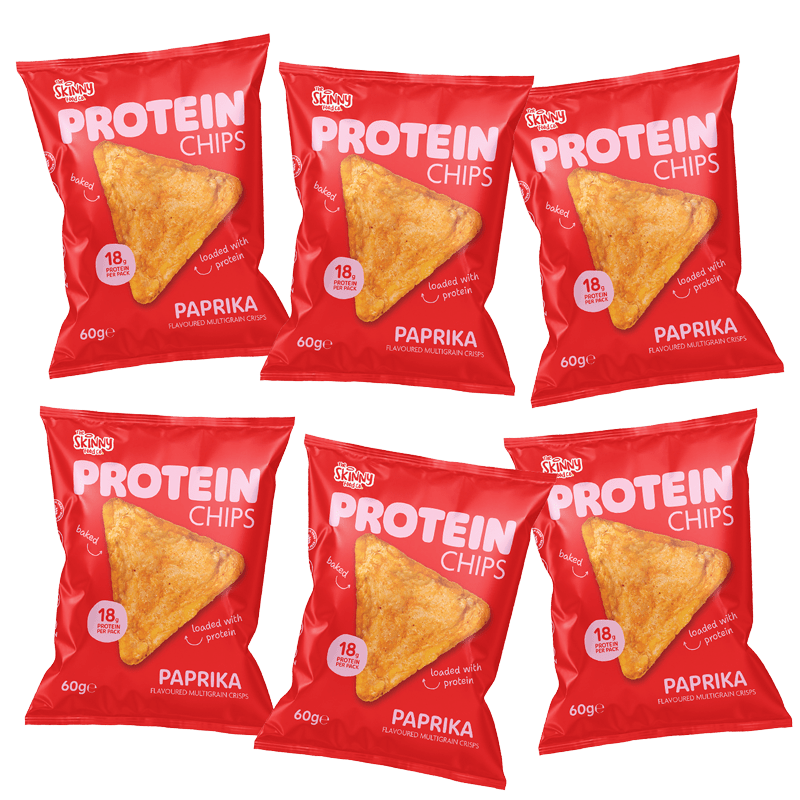 The Skinny Food Co High Protein Chips 6x60g Paprika