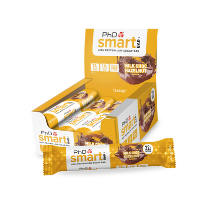 PhD Nutrition Smart Bar 12x64g - Milk Choc Hazelnut