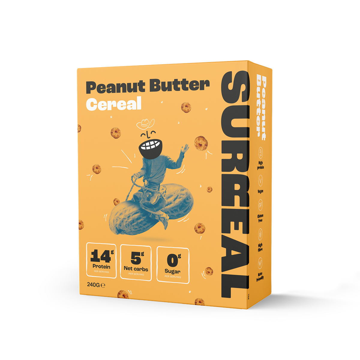SURREAL Protein Cereal 240g - Peanut Butter product packaging