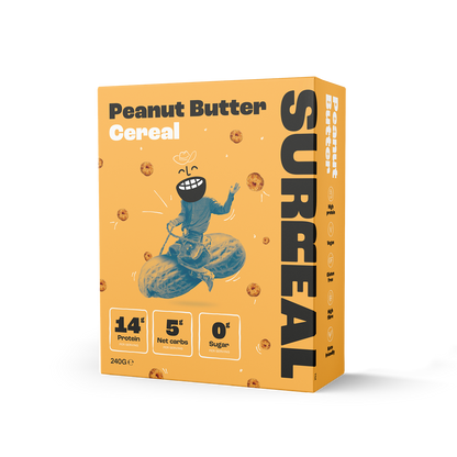 SURREAL Protein Cereal 240g - Peanut Butter product packaging