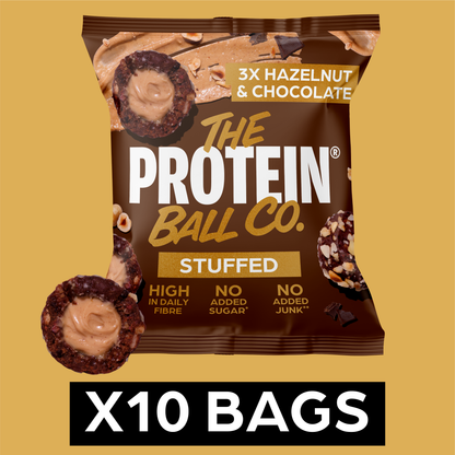 Official The Protein Ball Co Stuffed Hazelnut & Chocolate bag