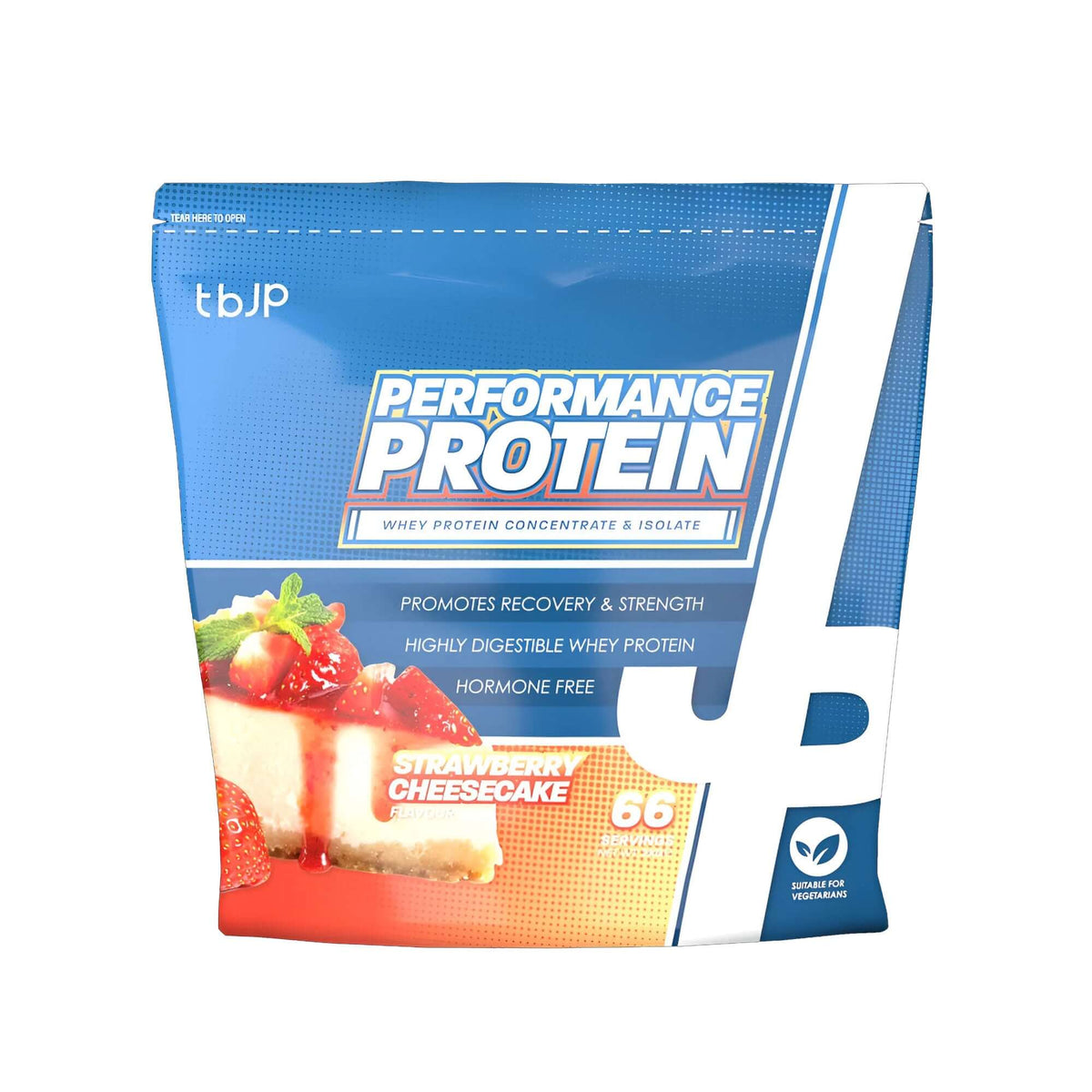 Trained By JP Performance Protein 2kg Strawberry Cheesecake packshot
