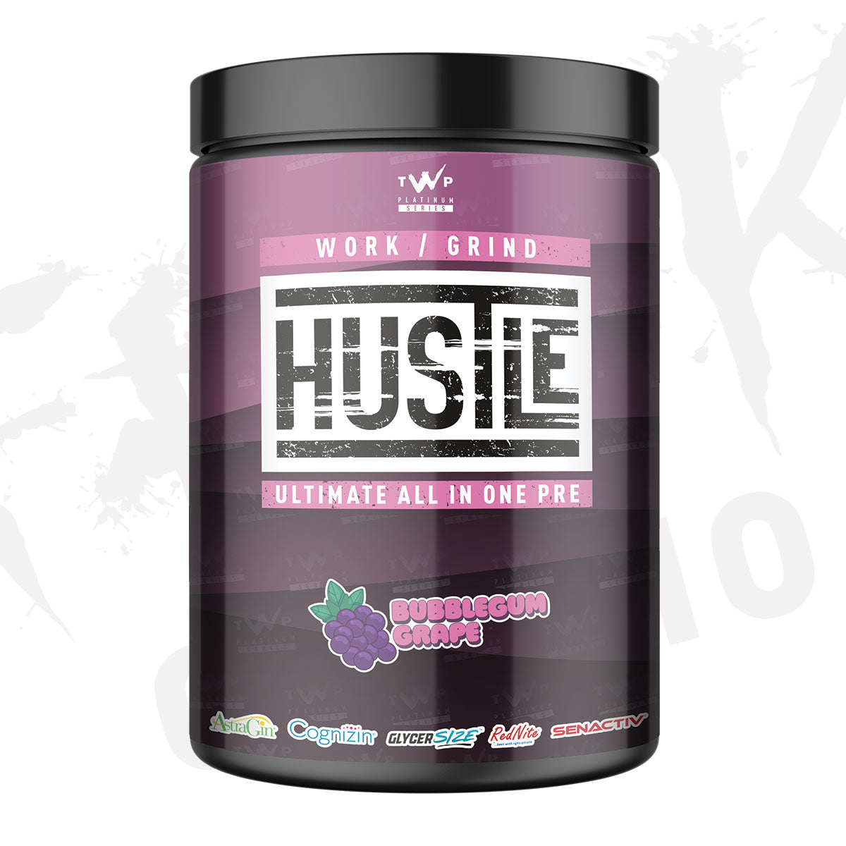 TWP Hustle Pre-Workout (40 Servings) Bubblegum Grape packshot