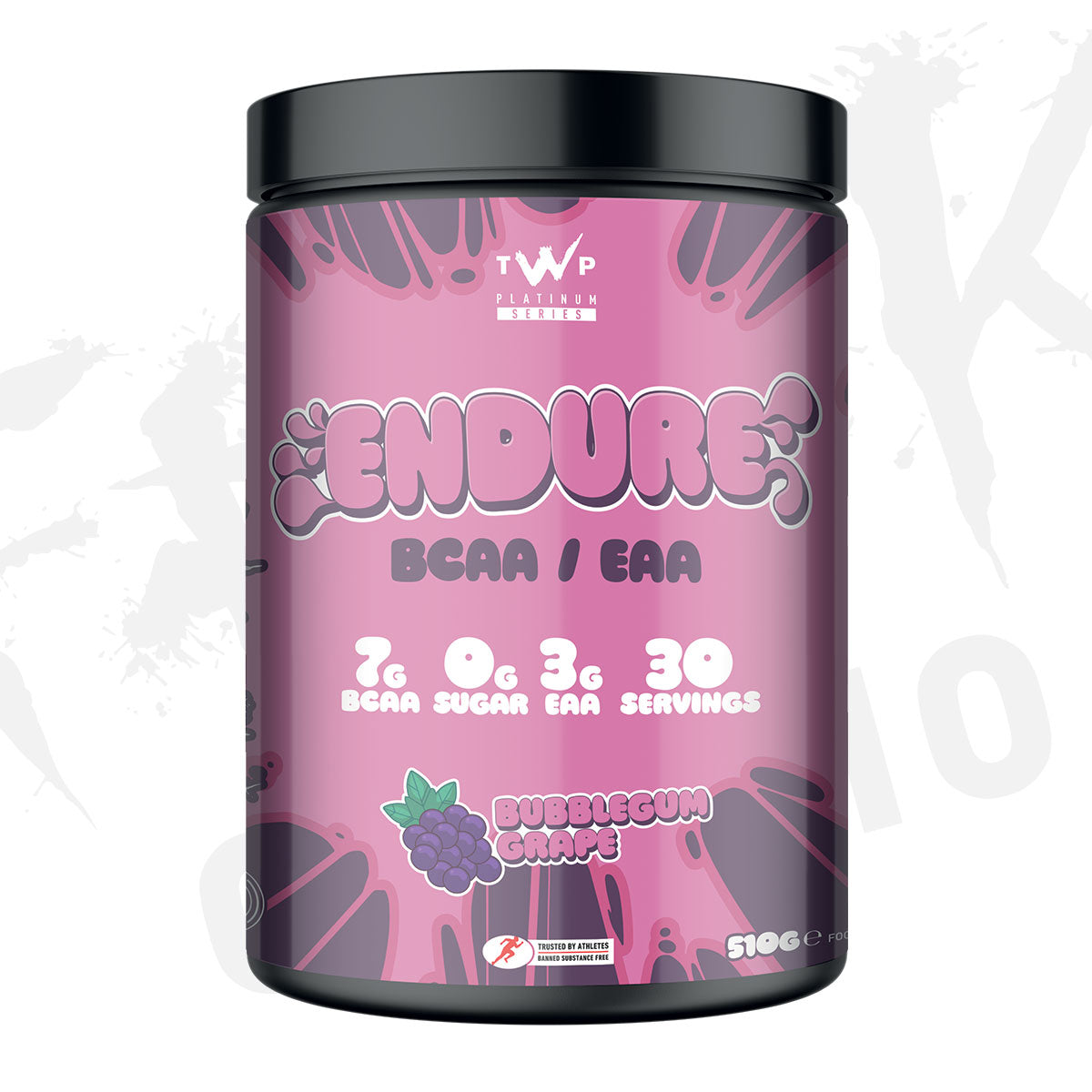 TWP Endure BCAA + EAA 510g Bubblegum Grape packshot
