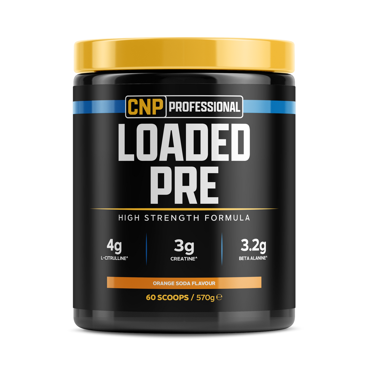 CNP Professional Loaded Pre 570g Orange Soda — product pack