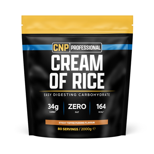 CNP Professional Cream of Rice 2kg Sticky Toffee Pudding — product pack