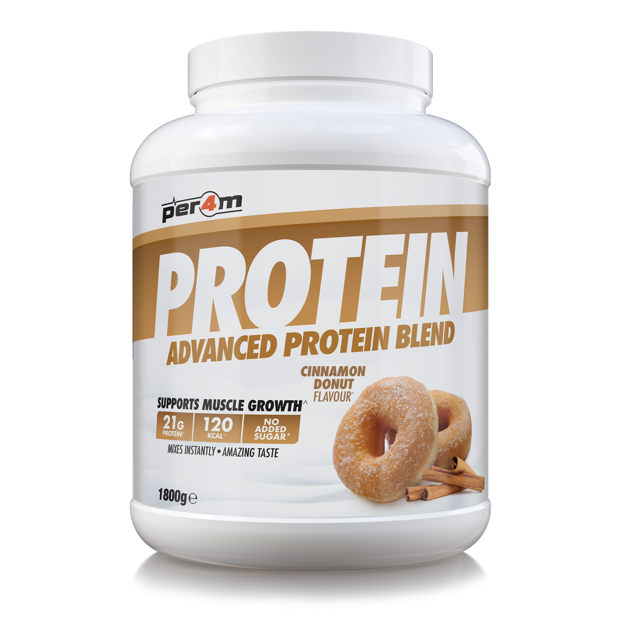 Per4m Advanced Protein 1.8kg Cinnamon Donut — product pack