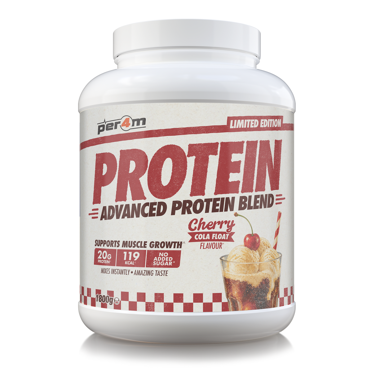 Per4m Advanced Protein 1.8kg Cherry Cola Float — product pack