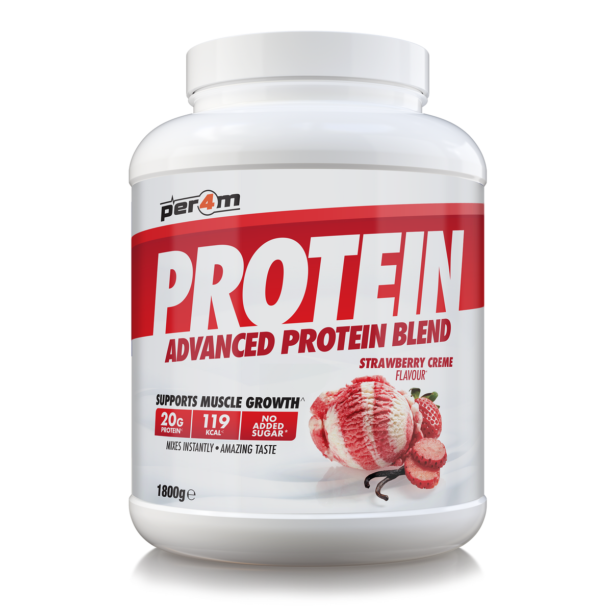 Per4m Advanced Protein 1.8kg Strawberry Creme — product pack