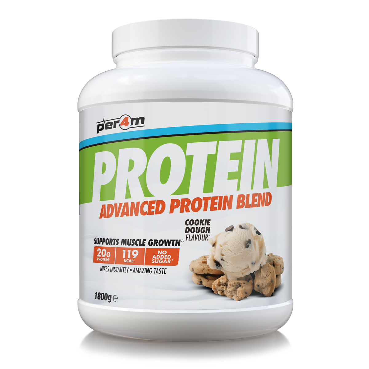 Per4m Advanced Protein 1.8kg Cookie Dough — product pack