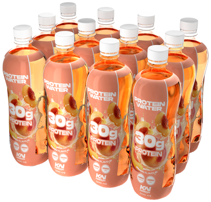 NXT Nutrition KN Protein Water 12x500ml Peach — product pack