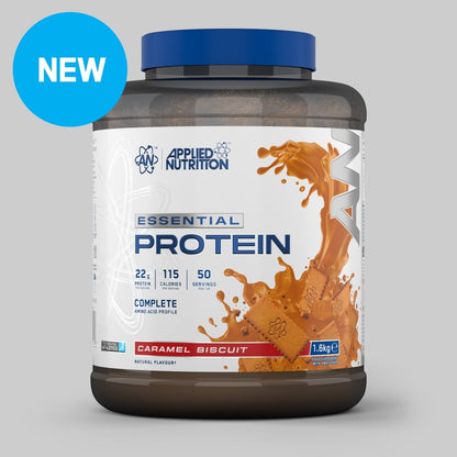 Applied Nutrition Essential Protein 1.6kg Caramel Biscuit — product pack