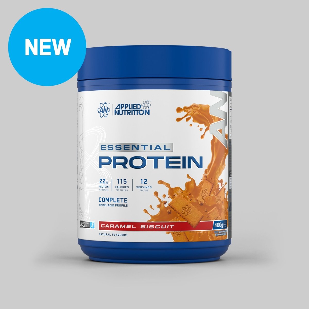 Applied Nutrition Essential Protein 400g Caramel Biscuit — product pack