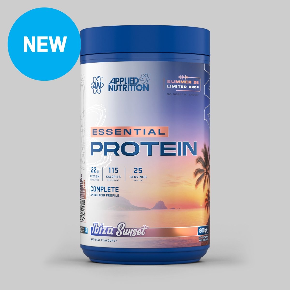 Applied Nutrition Essential Protein 800g Ibiza Sunset - Limited Edition — product pack