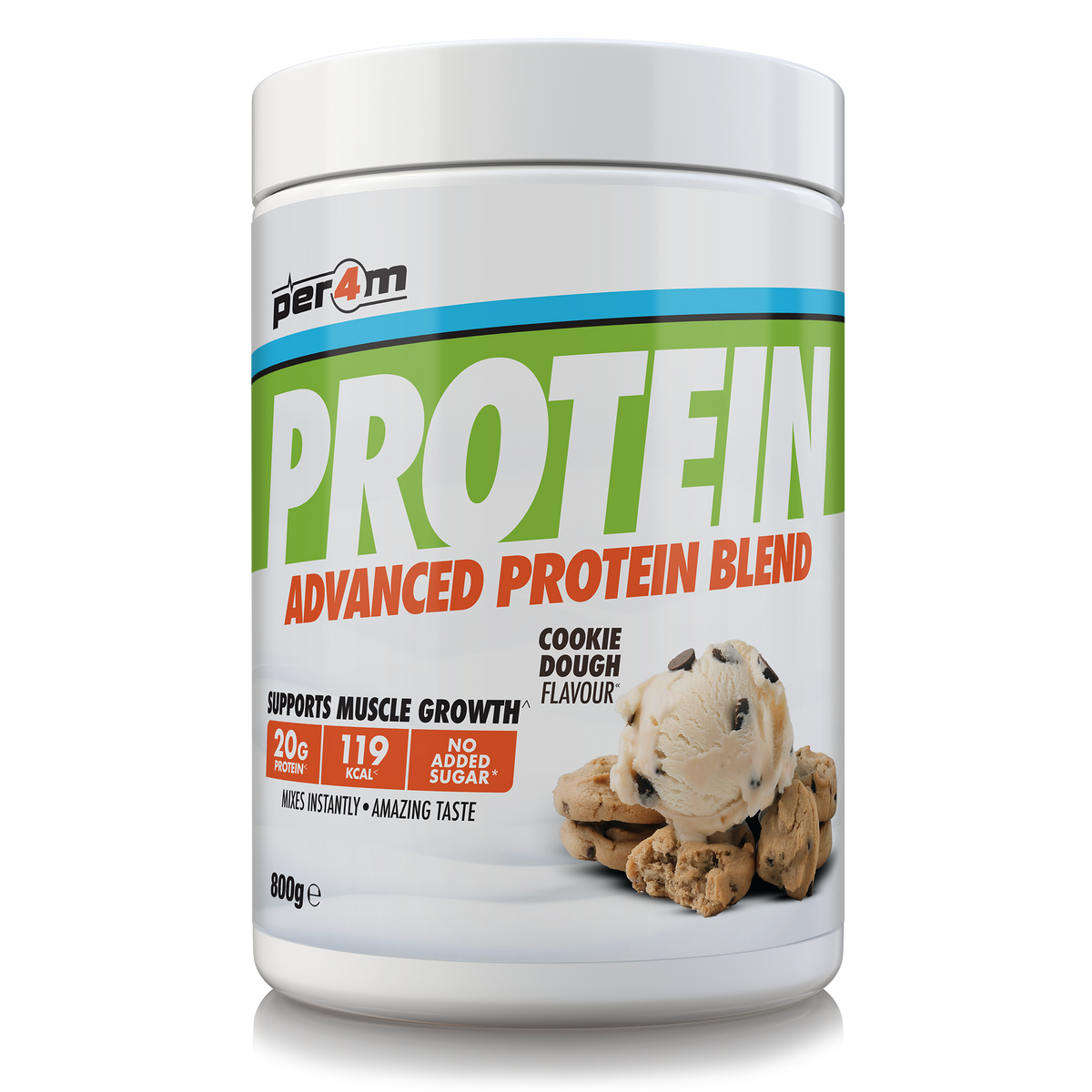 Per4m Advanced Protein 800g Cookie Dough — product pack