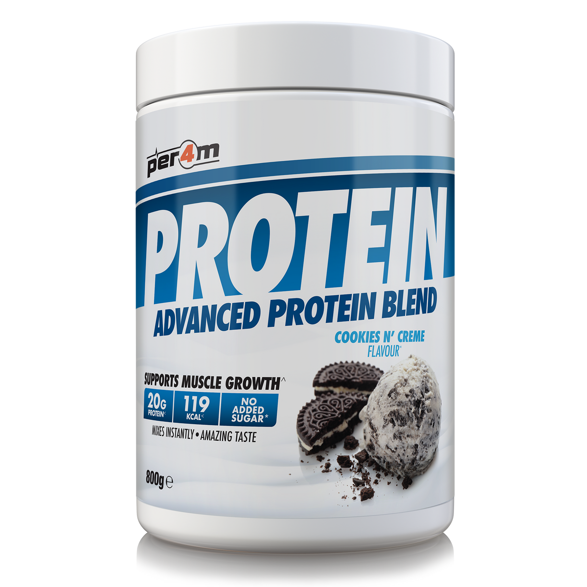 Per4m Advanced Protein 800g Cookies N Creme — product pack