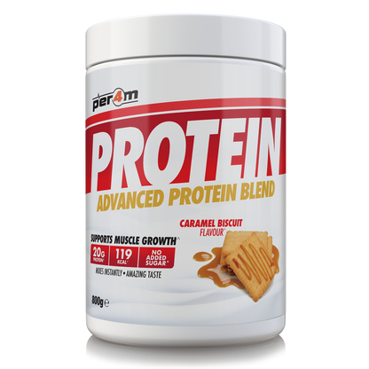 Per4m Advanced Protein 800g Caramel Biscuit — product pack