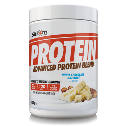 Per4m Advanced Protein 800g White Chocolate Hazelnut — product pack