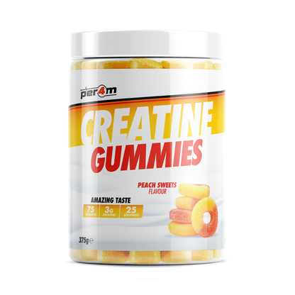 Per4m Creatine Gummies 375g Peach Sweets — product pack