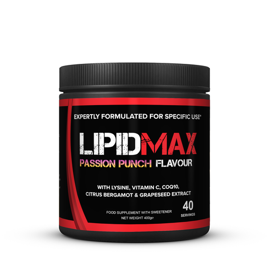 Strom Sports LipidMAX 400g - Passion Punch front pack