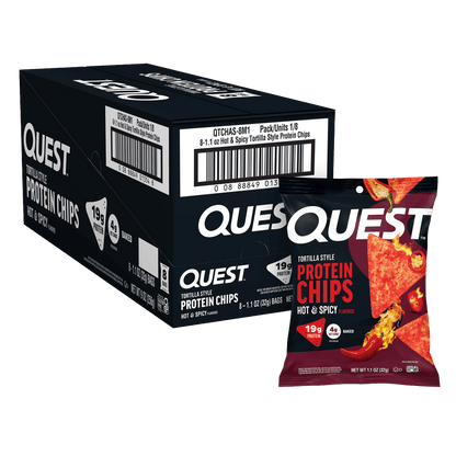 Quest Nutrition Protein Chips 8x32g — Hot & Spicy