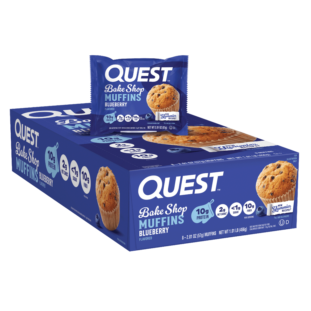 Quest Nutrition Bakeshop Muffin 8x57g — Blueberry