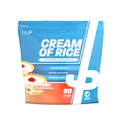 Trained By JP Cream Of Rice 2kg - Cherry Bakewell front pack