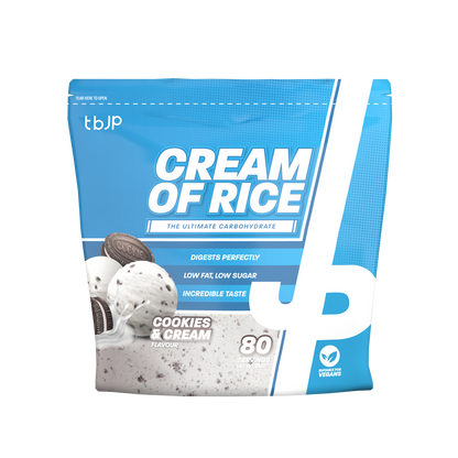 Trained By JP Cream Of Rice 2kg - Cookies & Cream front pack