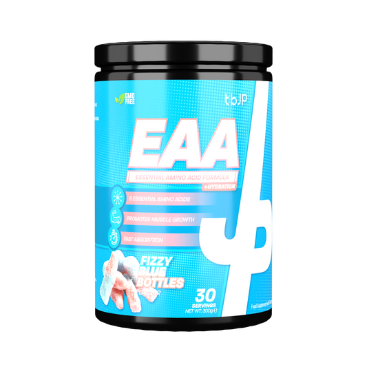 Trained By JP EAA 300g - Fizzy Blue Bottle front pack
