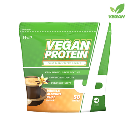 Trained By JP Vegan Protein 2kg - Vanilla Almond Chai front pack