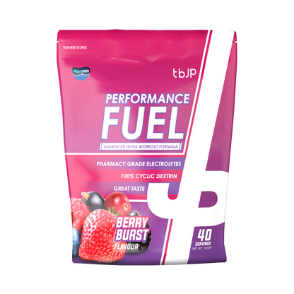 Trained By JP Performance Fuel Intra Workout 1kg - Berry Burst front pack