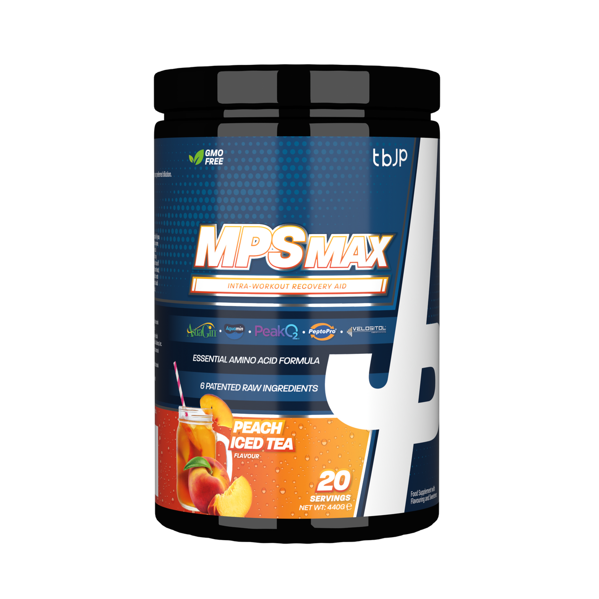 Trained By JP MPS Max 440g - Peached Iced Tea front pack