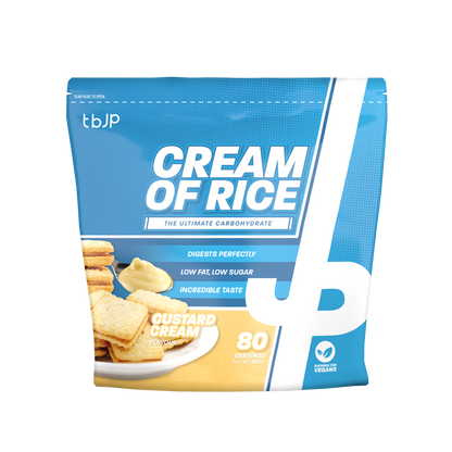 Trained By JP Cream Of Rice 2kg - Custard Cream front pack