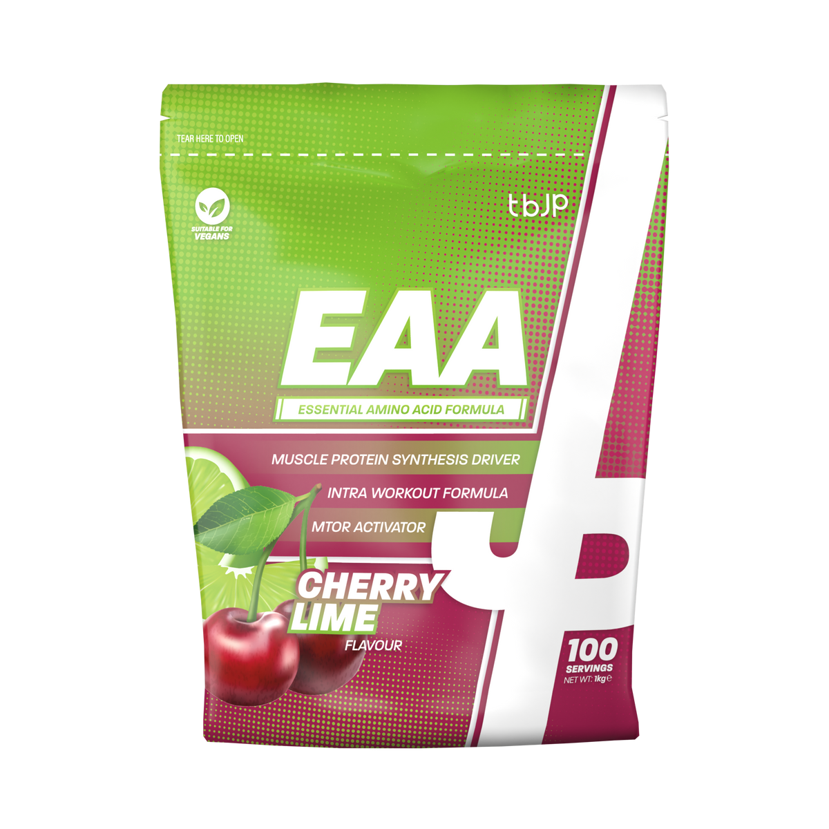 Trained By JP EAA 1kg - Cherry Lime front pack