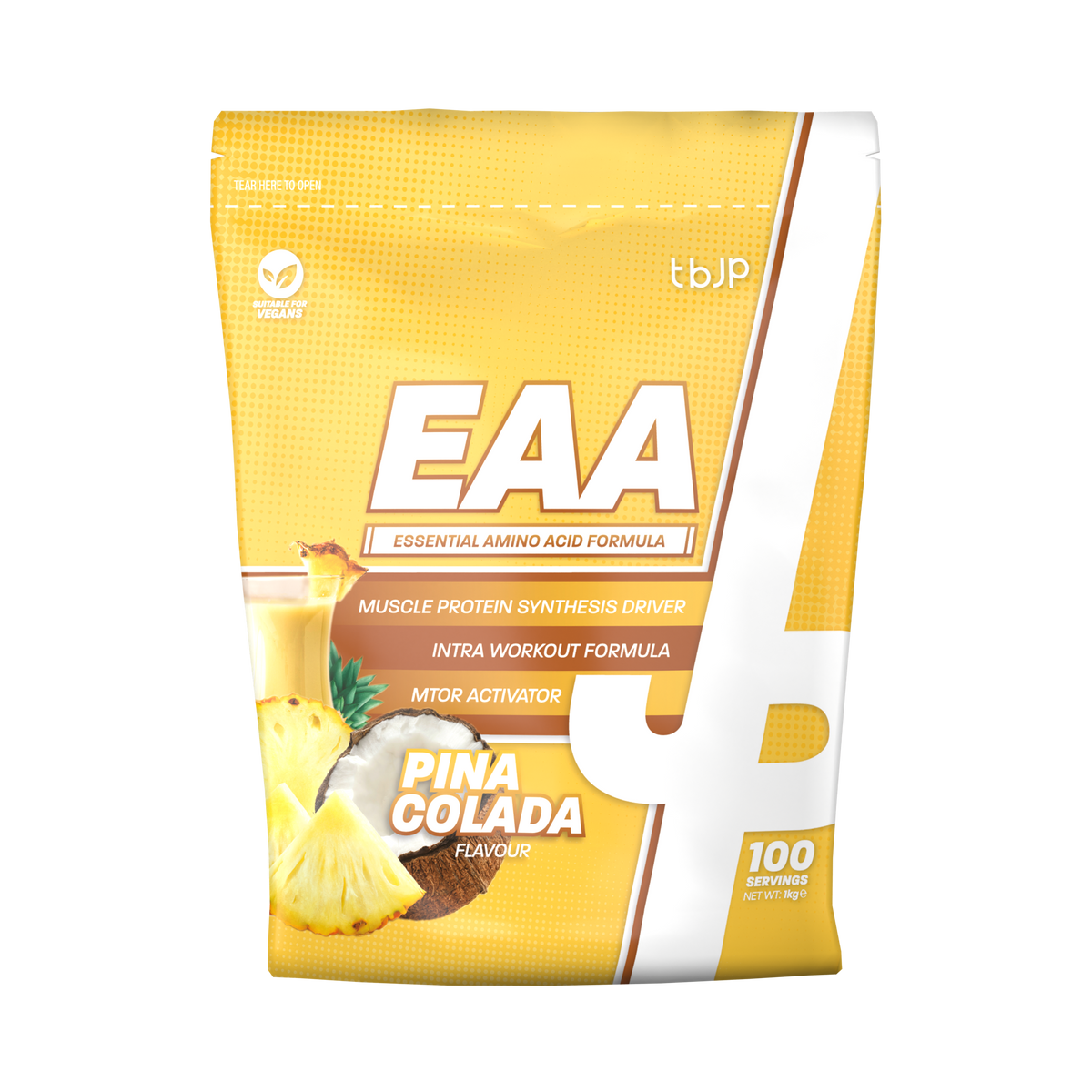 Trained By JP EAA 1kg - Pina Colada front pack