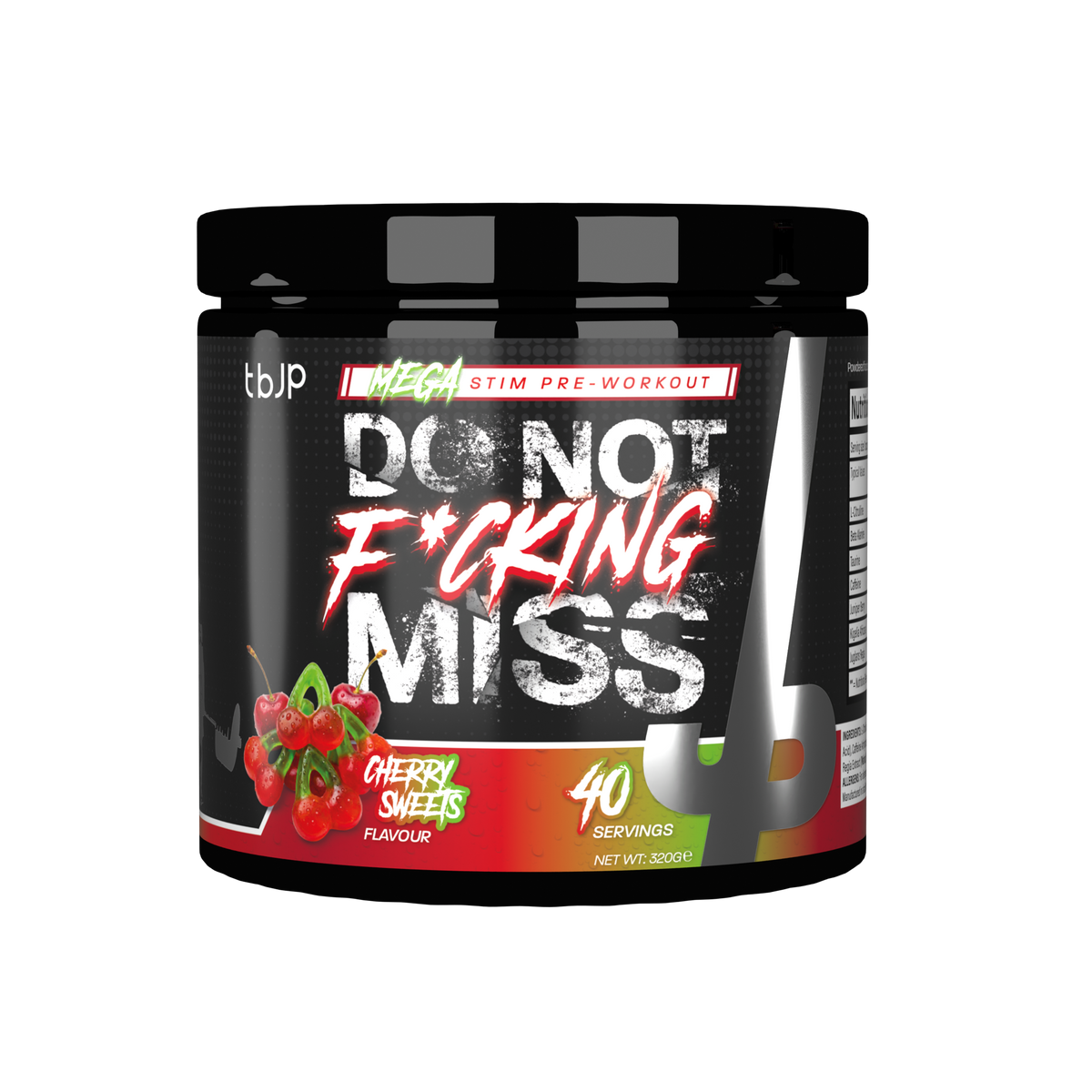 Trained By JP DNFM 320g - Cherry Sweets front pack