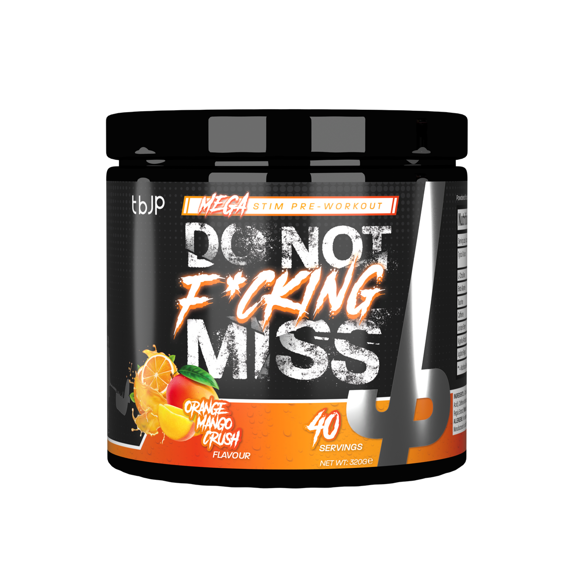 Trained By JP DNFM 320g - Orange & Mango Crush front pack