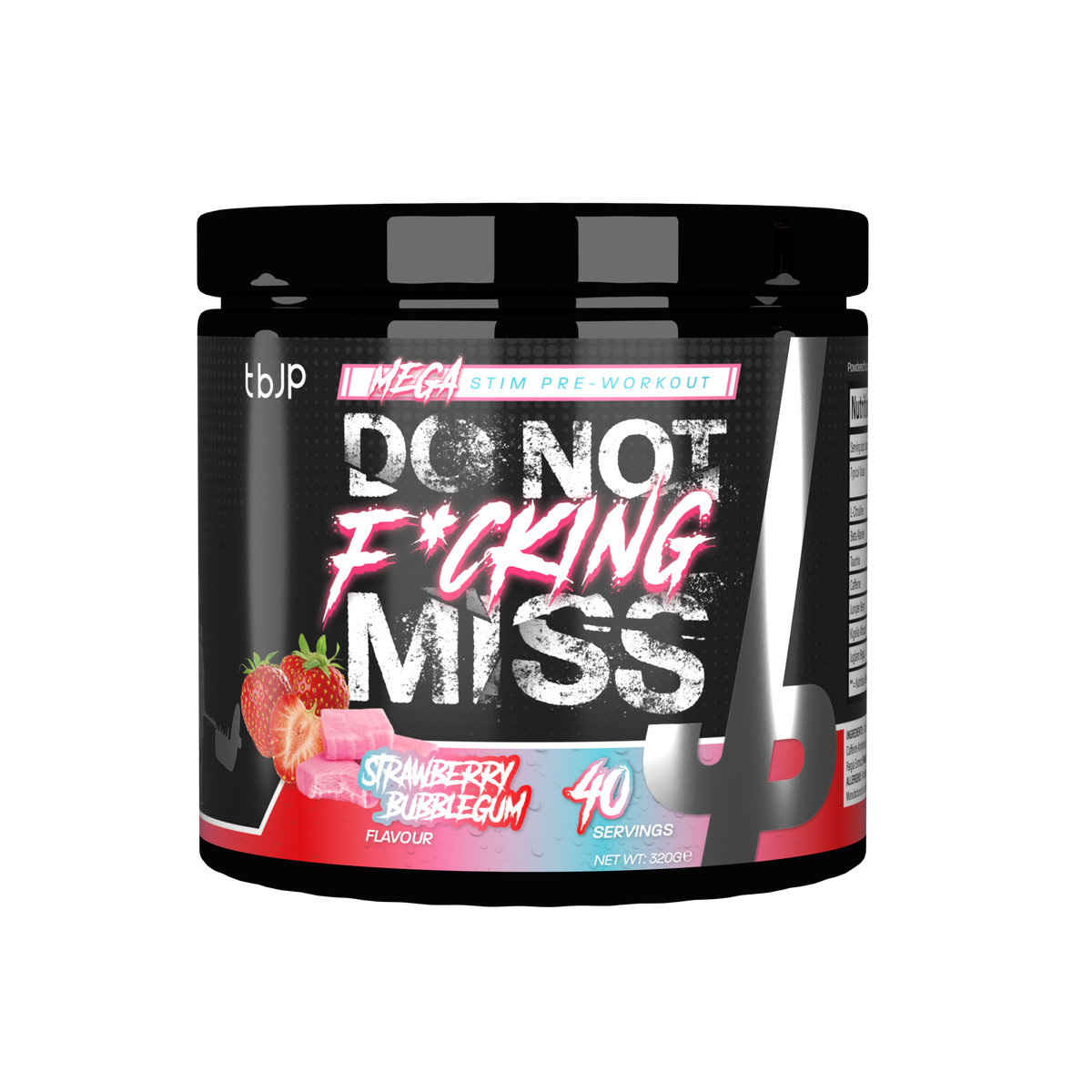 Trained By JP DNFM 320g - Strawberry Bubblegum front pack