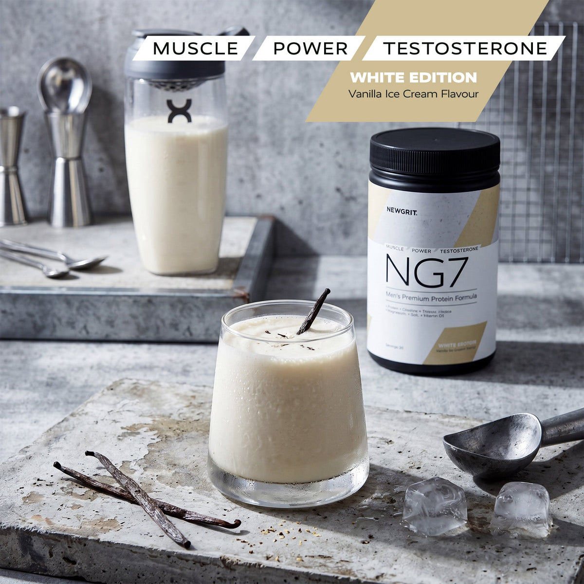 NEWGRIT NG7 Premium Mens Formula 660g - Vanilla