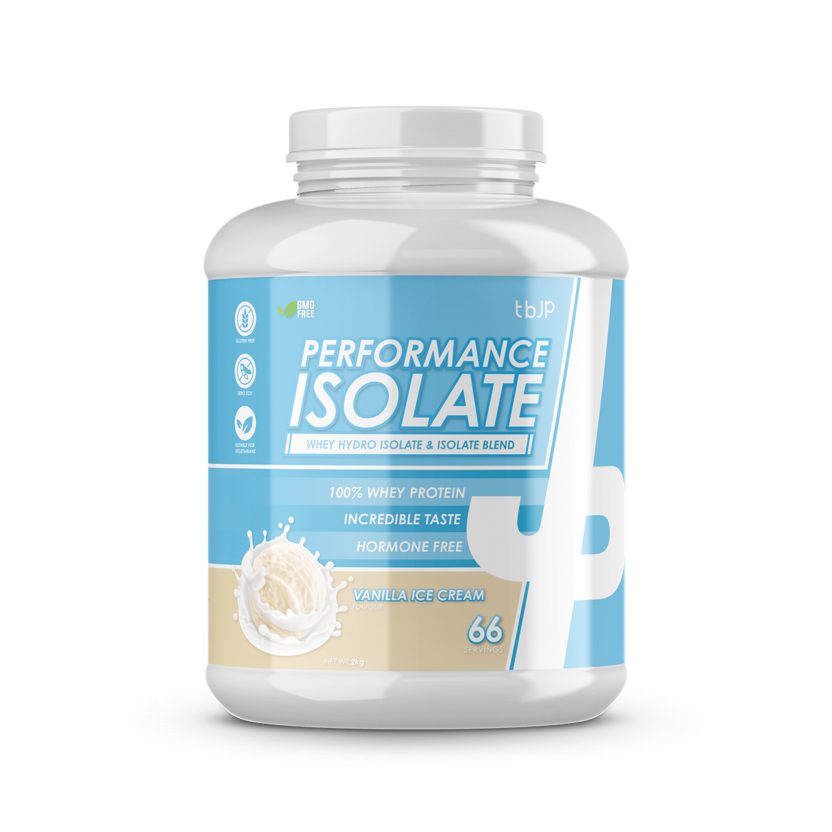 Trained By JP Performance Isolate 2kg Vanilla Ice Cream packshot