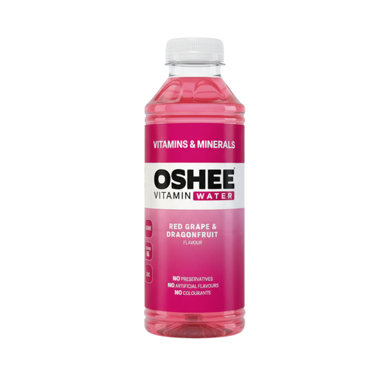 OSHEE Vitamin Water + Mineral 6x555ml Red Grape & Dragonfruit - Red Grape & Dragonfruit