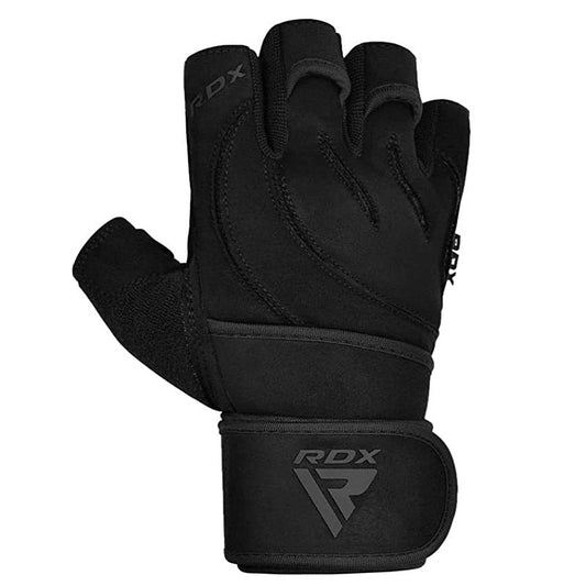 RDX L4 Open Finger Micro Plus Gym Gloves Black